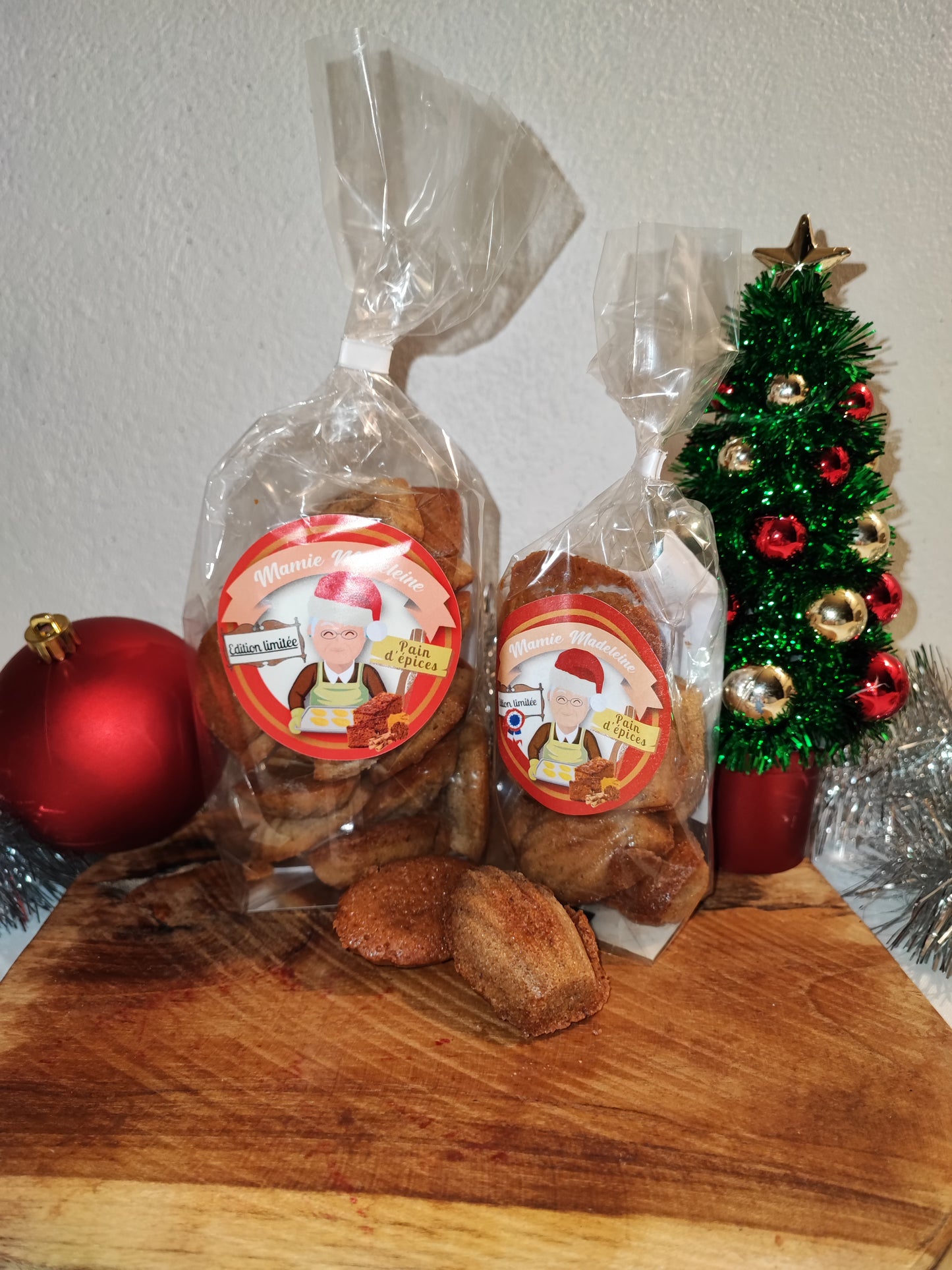 mini-madeleines Artisanale, édition limitée de Noël au "Cannelle et Badiane"