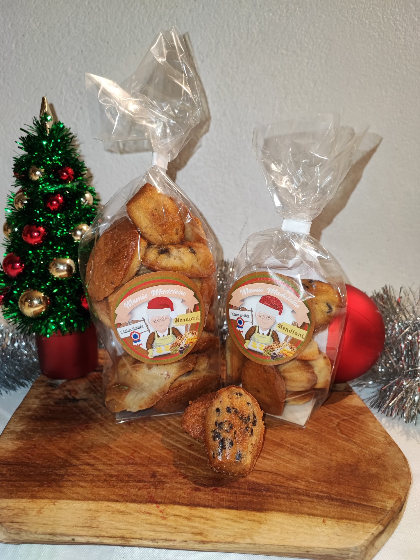 mini-madeleines Artisanale, édition limitée de Noël au "mendiant Provençal"